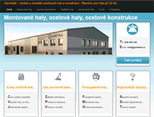 Tablet Screenshot of haly-konstrukce.cz